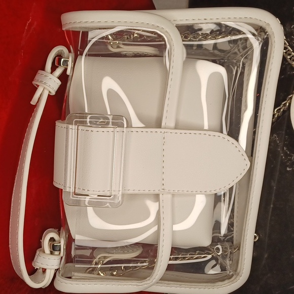 Handbags - P9- Transparent White Crossbody Bag. NWOT